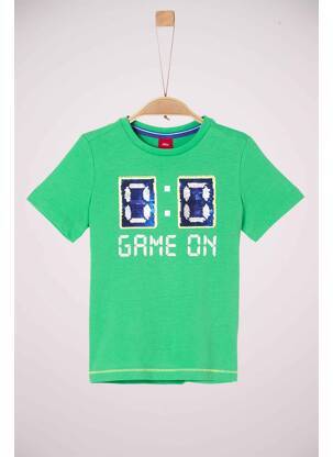 T-shirt vert S.OLIVER pour garçon