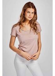 T-shirt rose MORGAN pour femme seconde vue