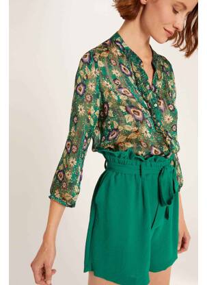 Short vert MORGAN femme