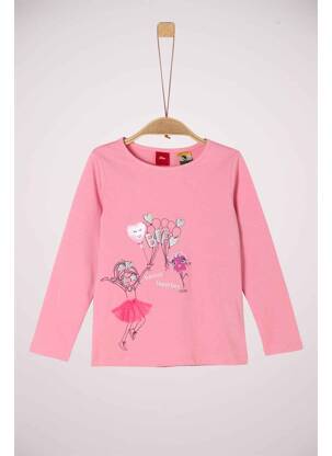 T-shirt rose S.OLIVER pour fille