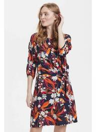 Robe mi-longue bleu FRANSA femme
