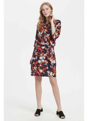 Robe mi-longue bleu FRANSA femme