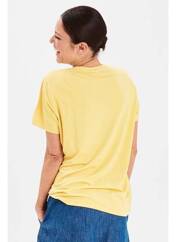 T-shirt jaune FRANSA pour femme seconde vue