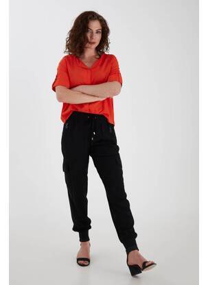 Pantalon cargo noir FRANSA femme