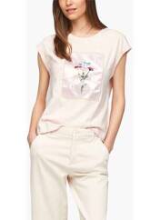 T-shirt rose S.OLIVER pour femme seconde vue