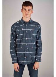 Chemise manches longues bleu ONLY&SONS homme