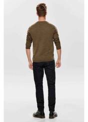 Pull beige ONLY&SONS pour homme seconde vue