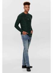 Pull vert ONLY&SONS pour homme seconde vue