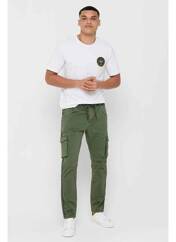 Pantalon cargo vert ONLY&SONS pour homme seconde vue