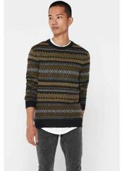 Pull bleu ONLY&SONS pour homme seconde vue