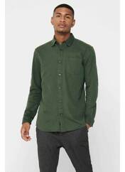 Chemise manches longues vert ONLY&SONS pour homme seconde vue