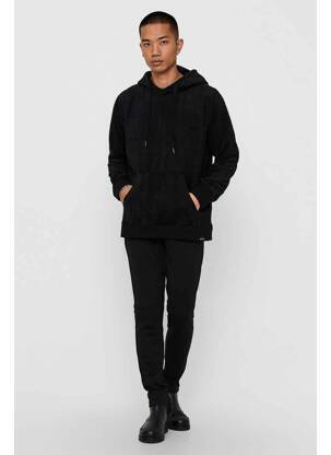 Sweat-shirt à capuche noir ONLY&SONS homme