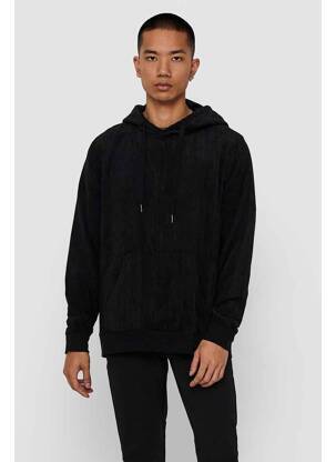 Sweat-shirt à capuche noir ONLY&SONS homme