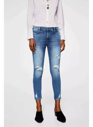 Jeans coupe slim bleu MANGO pour femme