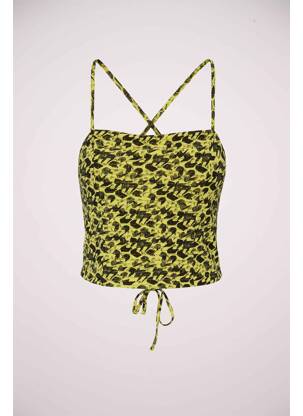 Crop top jaune NOISY MAY femme