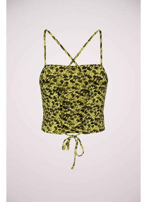 Crop top jaune NOISY MAY femme
