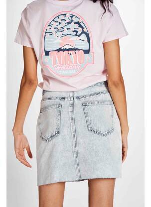 Jupe courte bleu NOISY MAY femme