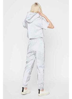 Crop top argent NOISY MAY femme