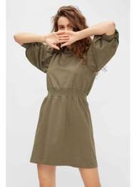 Robe mi-longue vert NOISY MAY femme