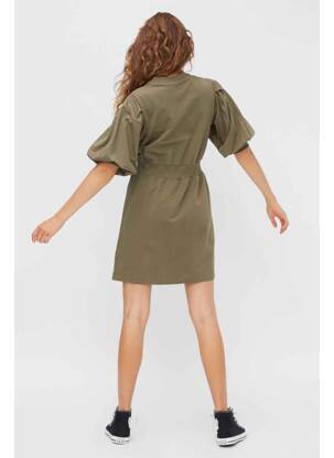 Robe mi-longue vert NOISY MAY femme
