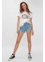 T-shirt blanc NOISY MAY pour femme seconde vue