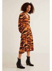 Robe longue orange MANGO pour femme seconde vue
