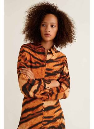 Chemisier orange MANGO femme