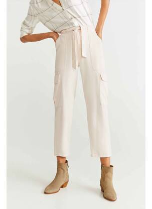 Jeans coupe droite blanc MANGO femme