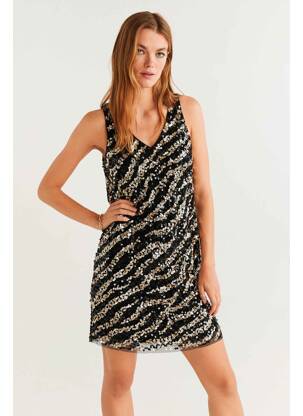 Robe courte noir MANGO femme