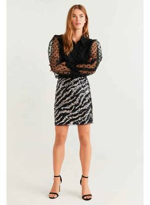 Jupe courte noir MANGO femme