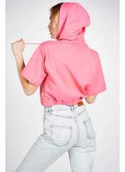 Sweat-shirt à capuche rose PUMA pour femme seconde vue