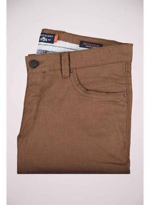 Pantalon slim marron STATE OF ART homme