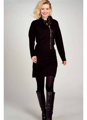 Robe mi-longue noir NÜ femme