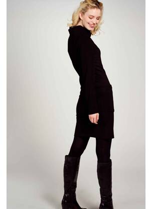 Robe mi-longue noir NÜ femme