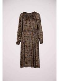 Robe mi-longue marron NÜ femme