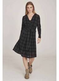 Robe mi-longue noir NÜ femme