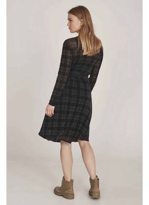 Robe mi-longue noir NÜ femme