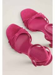 Sandales/Nu pieds rose MANGO pour femme seconde vue