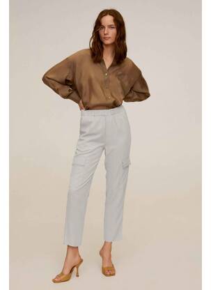 Pantalon cargo beige MANGO femme