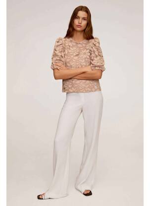 Blouse beige MANGO femme