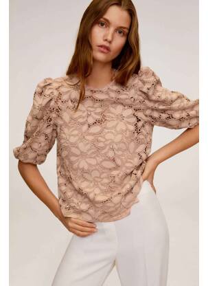 Blouse beige MANGO femme
