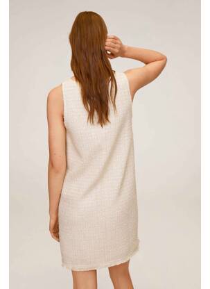 Robe courte beige MANGO femme