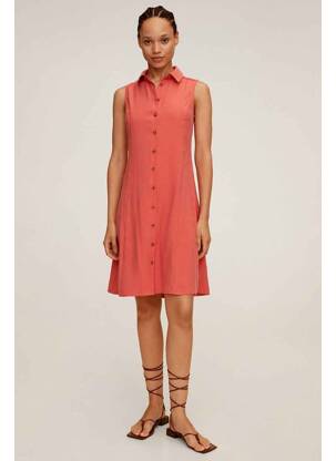 Robe mi-longue rouge MANGO femme