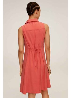 Robe mi-longue rouge MANGO femme