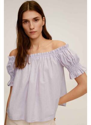 Top violet MANGO femme