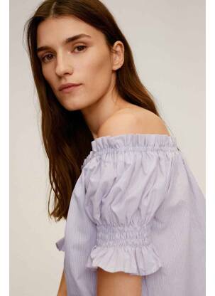 Top violet MANGO femme