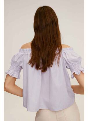 Top violet MANGO femme