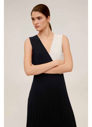 Robe mi-longue noir MANGO femme