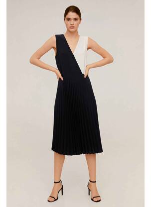 Robe mi-longue noir MANGO femme