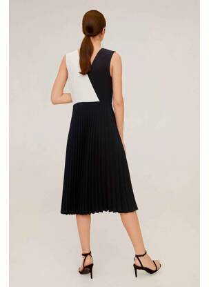 Robe mi-longue noir MANGO femme